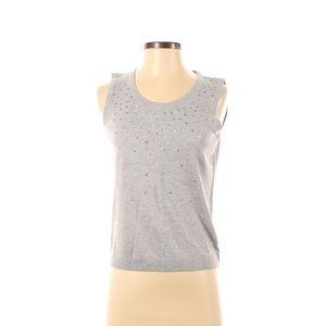 NWT Talbots Grey Pullover Sweater with sequins Size MP